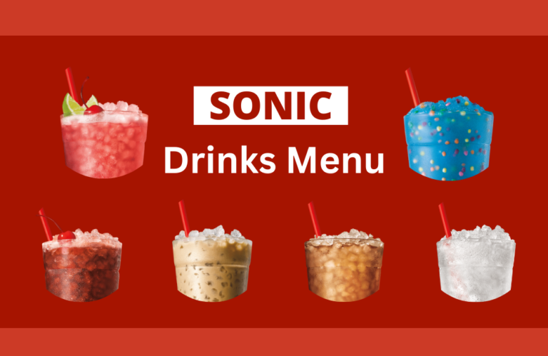 Best New Sonic Drinks menu Prices and Combinations List
