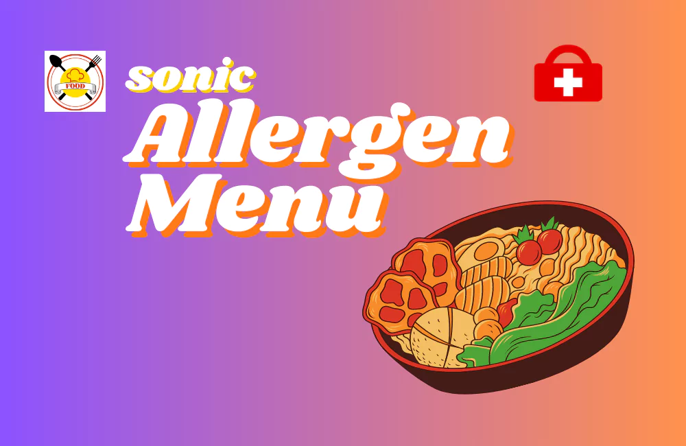 sonic allergen menu
