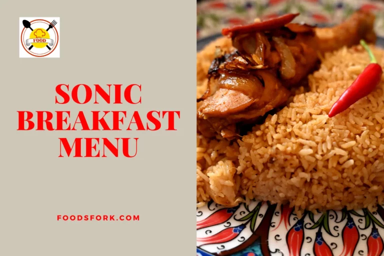Sonic breakfast menu prices – Updated