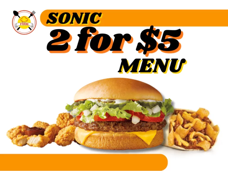 Sonic 2 for 5 Menu: A Deal You Can’t Refuse