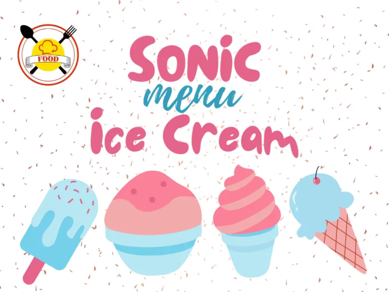 Sonic Ice Cream Menu 🍧🍦