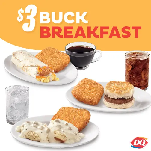 dairy queen $3 breakfast menu 