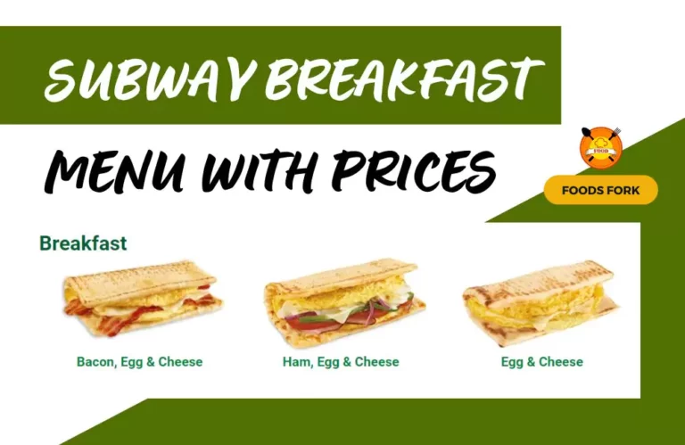 Subway Breakfast Menu With Prices {Updated Today}