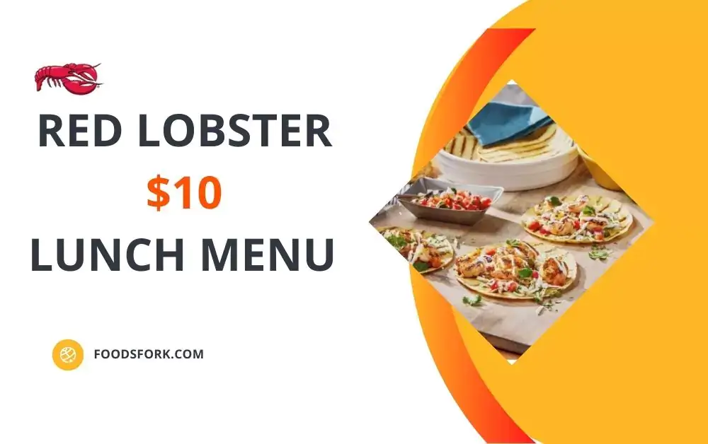 Red Lobster $10 Lunch Menu with prices